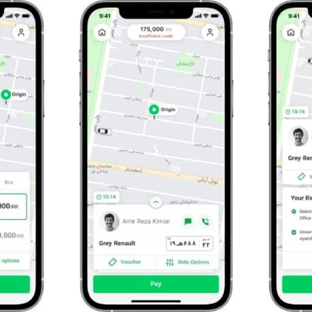 سناب ضد تابسي أفضل خدمة طلب سيارات الأجرة في إيران
