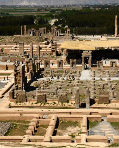 Ancient ruins at Persepolis near Shiraz