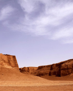 Kalut Desert rock formations in Kerman