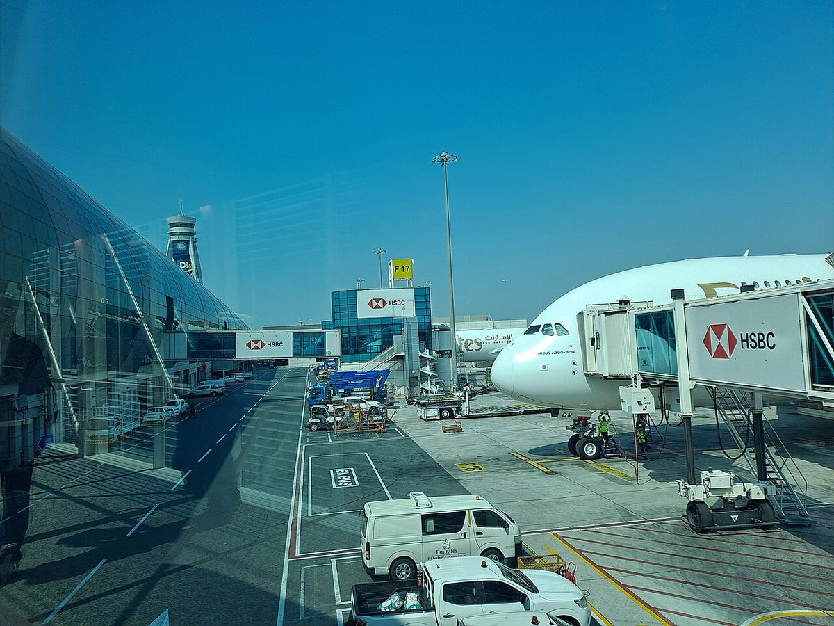 Exterior of Dubai International Airport Terminal 3