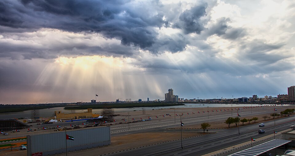 View over Ras Al Khaimah city from Julphar Towers