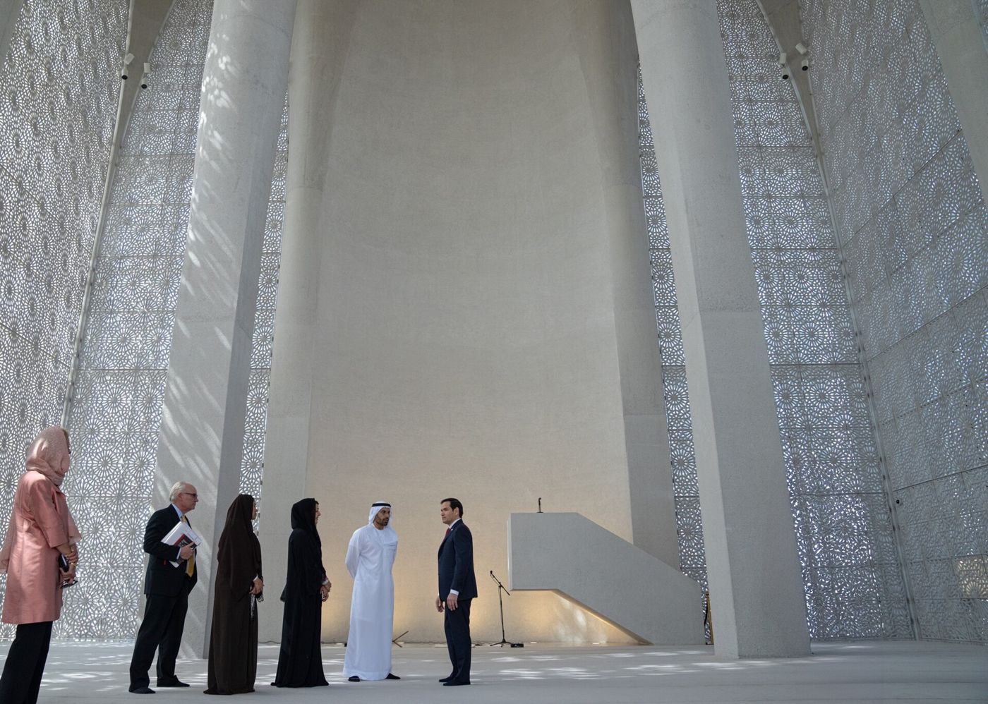 Interior of the Abrahamic Family House on Saadiyat Island