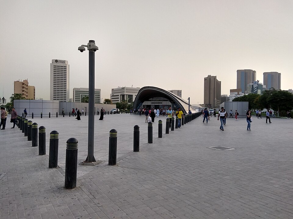 Union Metro Station interchange in Dubai
